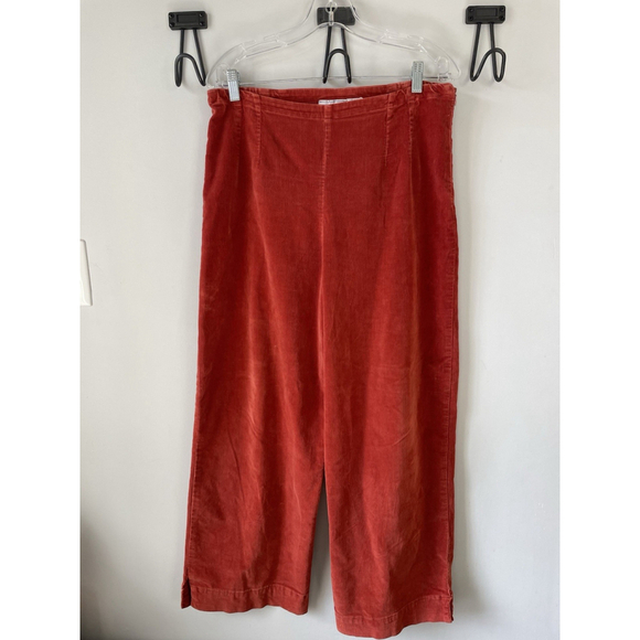 Willow, Women’s Brick Orange Red Wide Leg Small Gauge Corduroy Pants Size medium - Picture 1 of 10